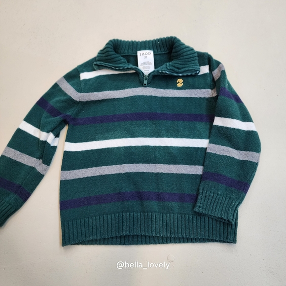 Izod Other - 3T IZOD Striped Green Sweater